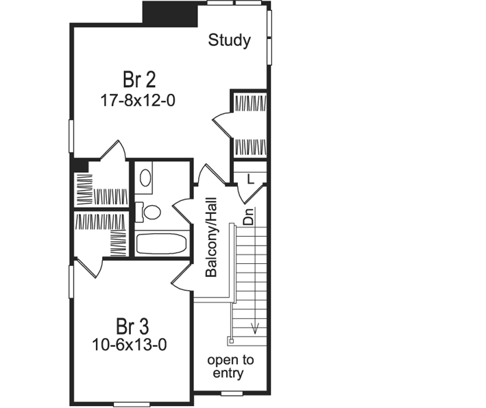Upper/Second Floor Plan: 77-163