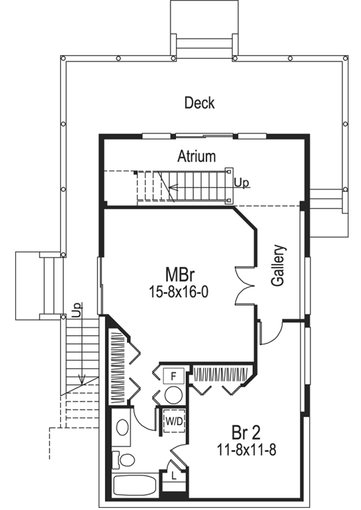 Upper/Second Floor Plan: 77-164
