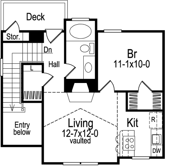 Upper/Second Floor Plan: 77-165