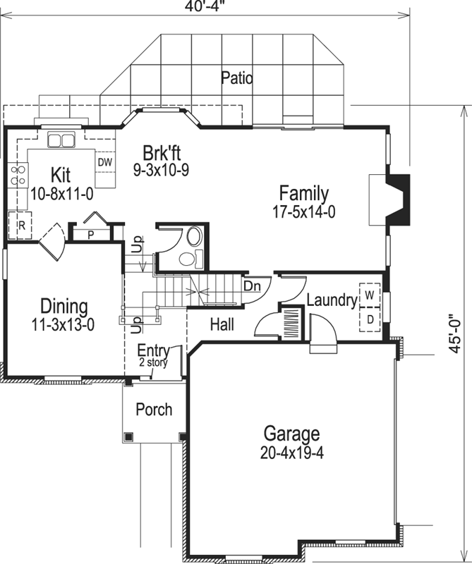Main Floor Plan: 77-166