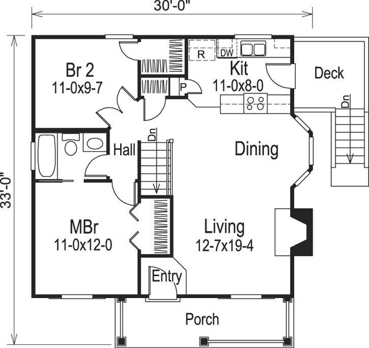 Main Floor Plan: 77-167