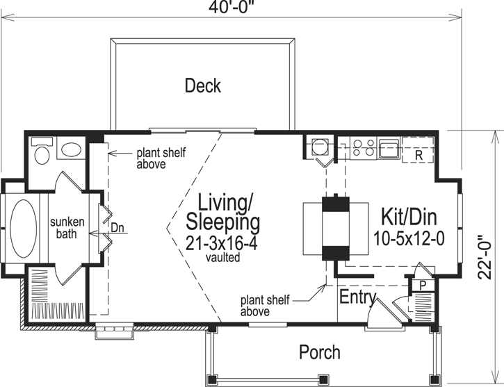 Main Floor Plan: 77-168
