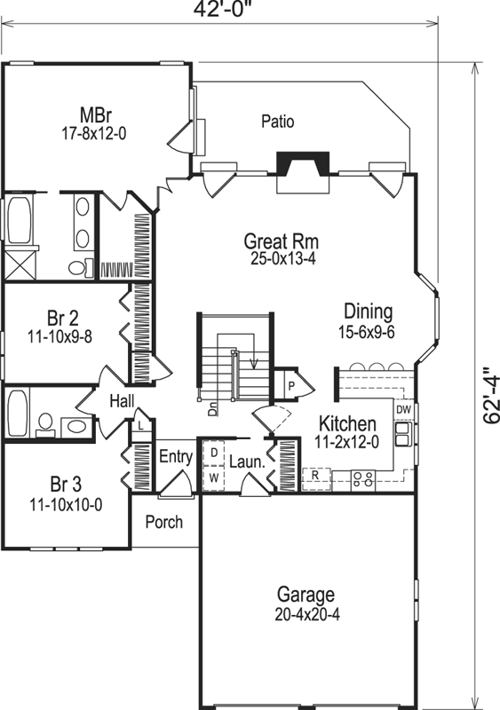 Main Floor Plan: 77-169