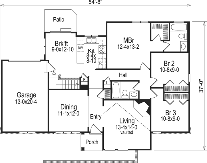 Main Floor Plan: 77-170