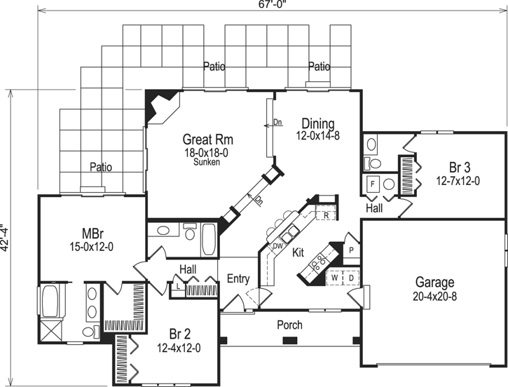 Main Floor Plan: 77-171