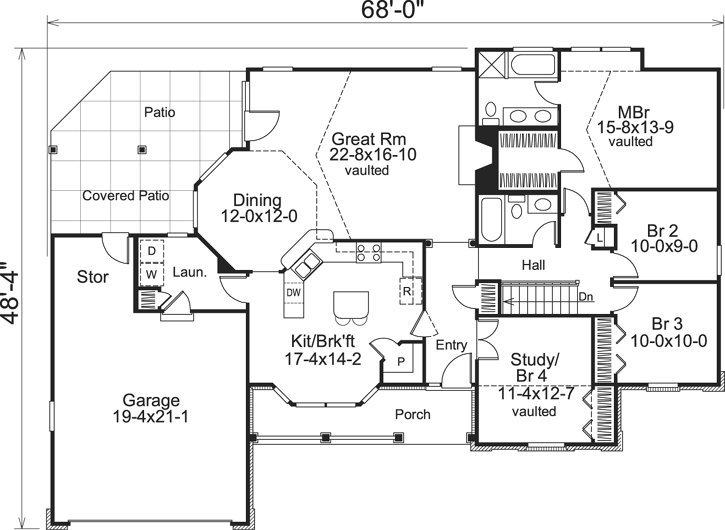 Main Floor Plan: 77-174