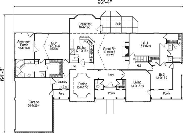 Main Floor Plan: 77-182