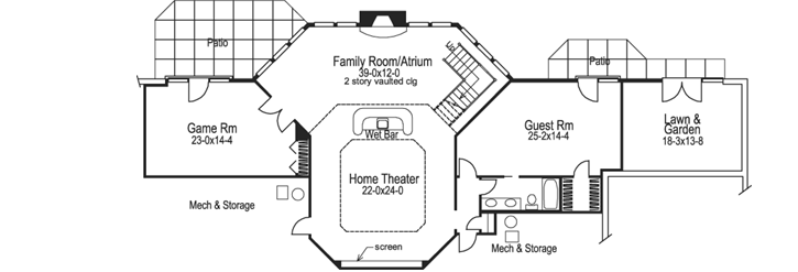 Lower Floor Plan: 77-183
