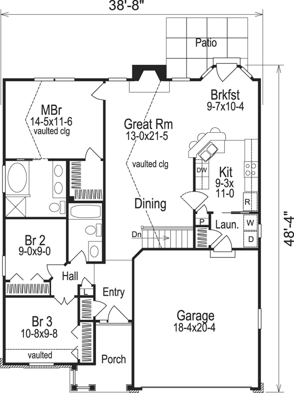 Main Floor Plan: 77-185