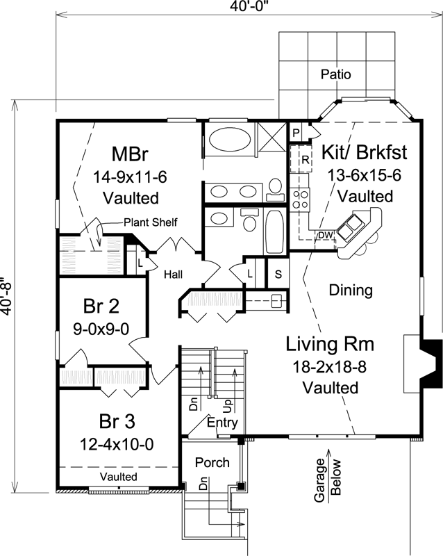 Main Floor Plan: 77-186