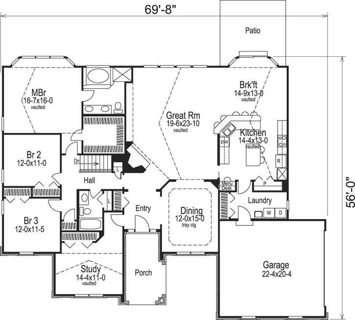 Main Floor Plan: 77-187