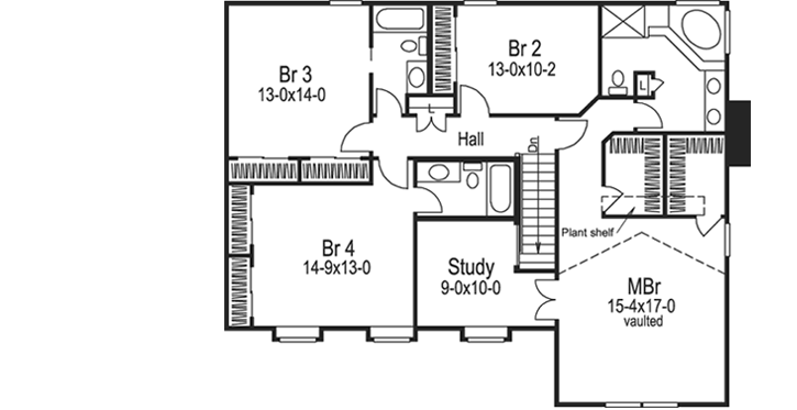 Upper/Second Floor Plan: 77-189