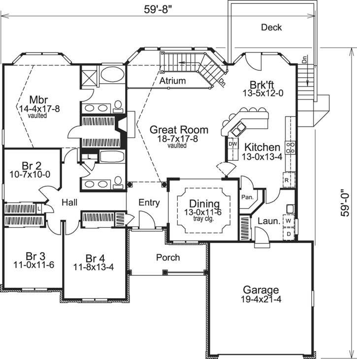 Main Floor Plan: 77-190