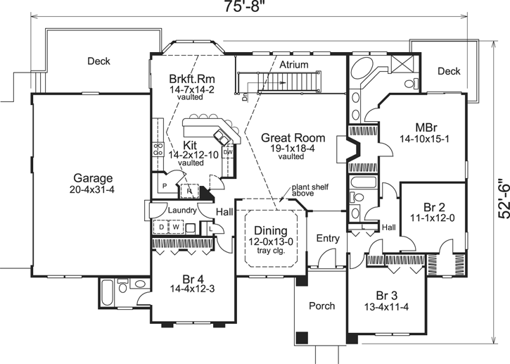 Main Floor Plan: 77-191