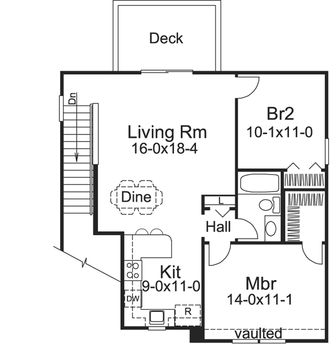 Upper/Second Floor Plan: 77-195