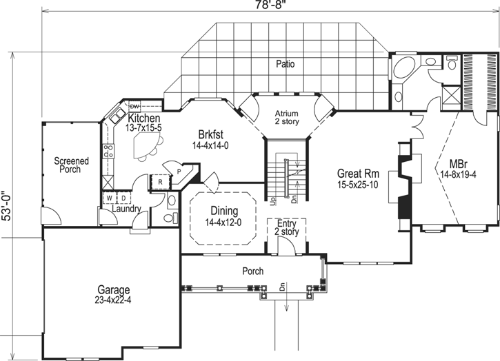 Main Floor Plan: 77-197