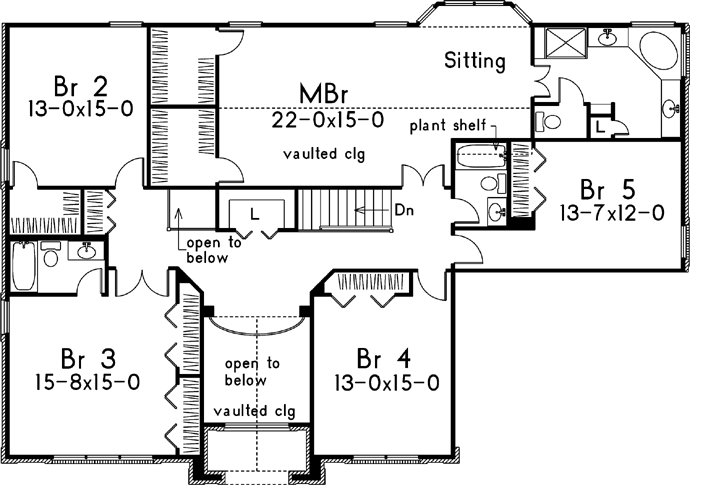 Upper/Second Floor Plan: 77-199