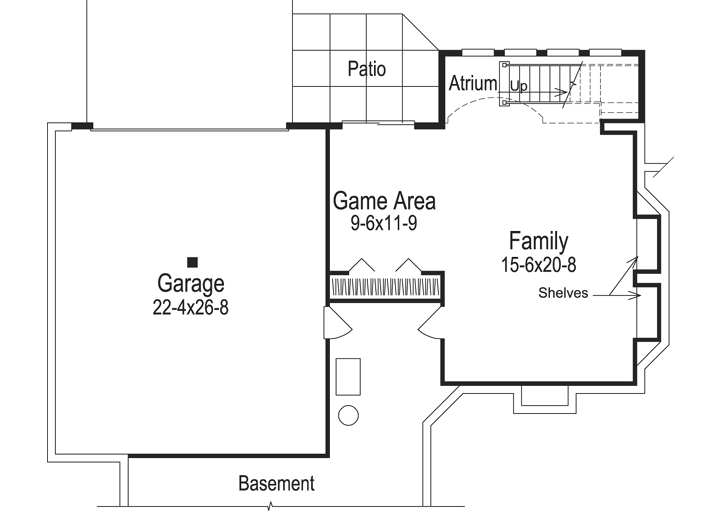 Lower Floor Plan: 77-200