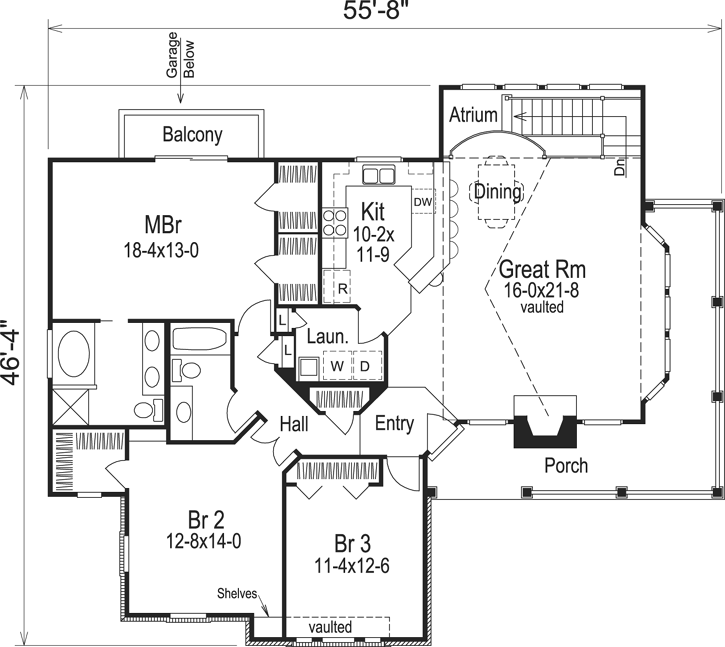 Main Floor Plan: 77-200