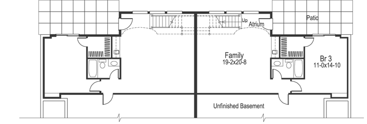 Lower Floor Plan: 77-201