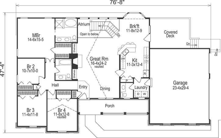 Main Floor Plan: 77-202
