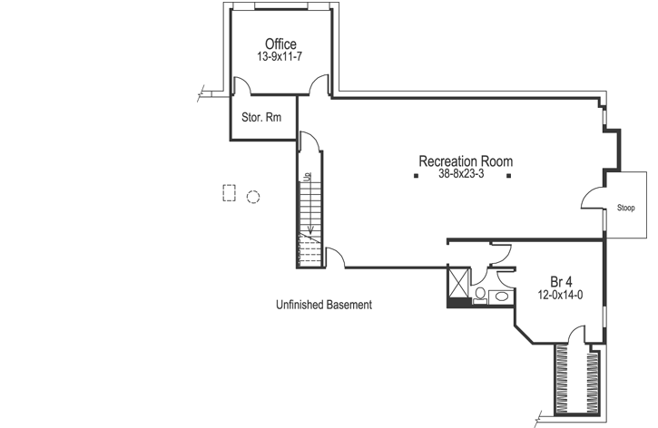 Lower Floor Plan: 77-203