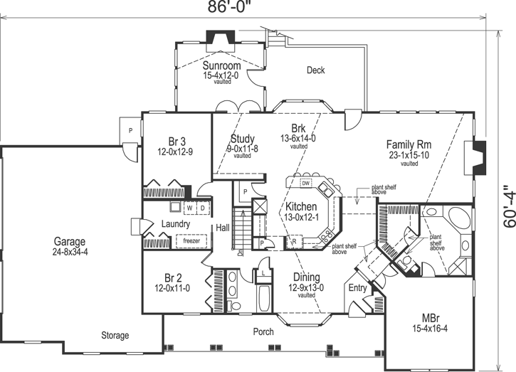 Main Floor Plan: 77-203