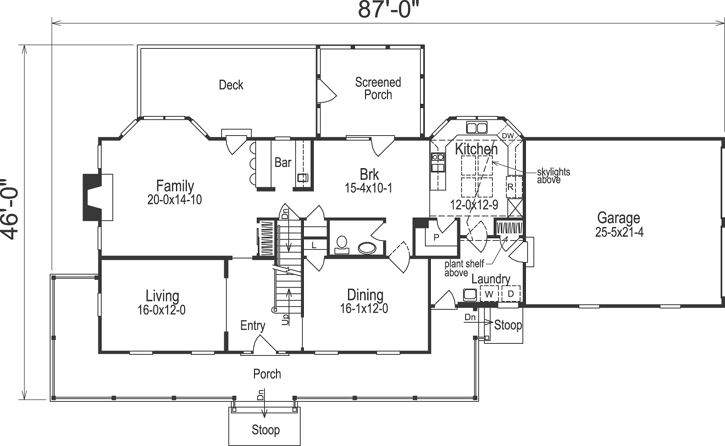 Main Floor Plan: 77-204