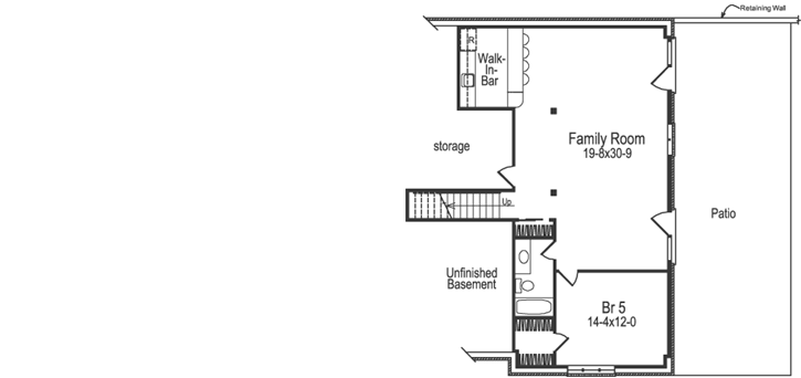 Lower Floor Plan: 77-205