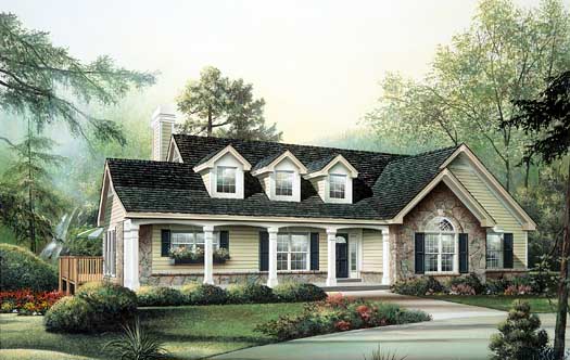Country Style Home Design 77-210