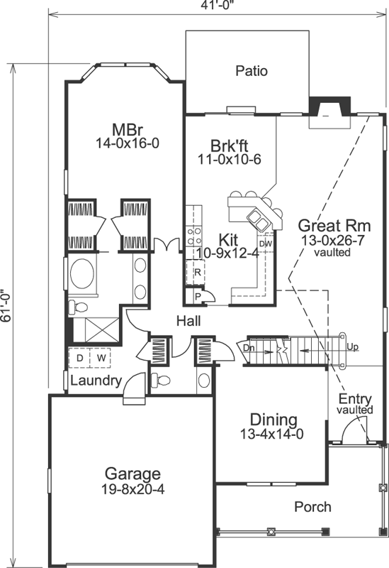Main Floor Plan: 77-211