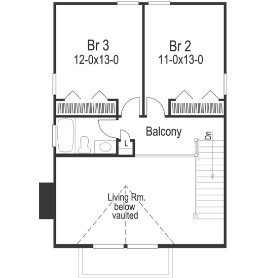 Upper/Second Floor Plan: 77-212