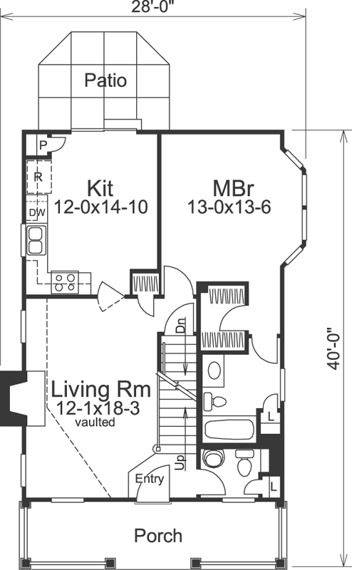 Main Floor Plan: 77-213