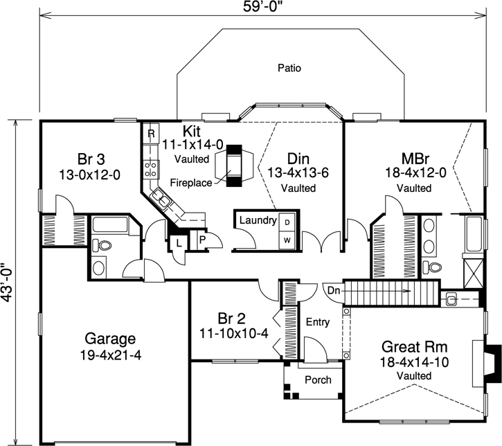Main Floor Plan: 77-215