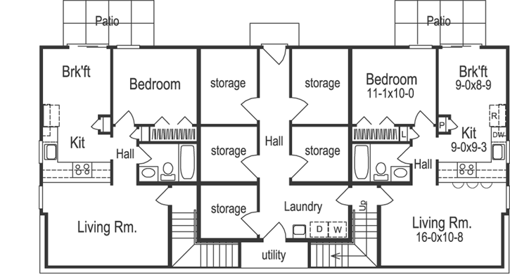 Lower Floor Plan: 77-217