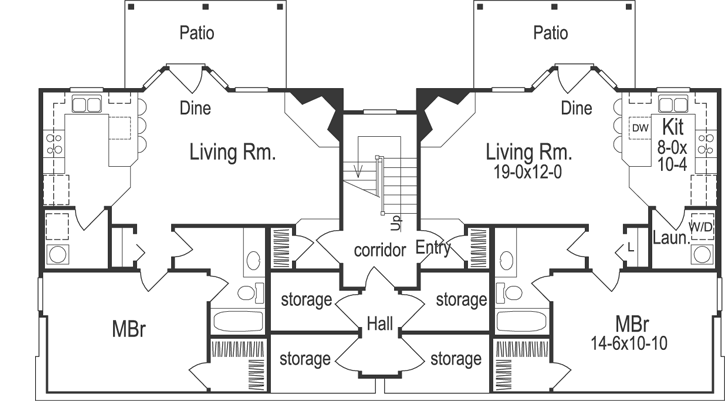 Lower Floor Plan: 77-221