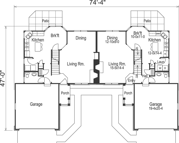 Main Floor Plan: 77-222