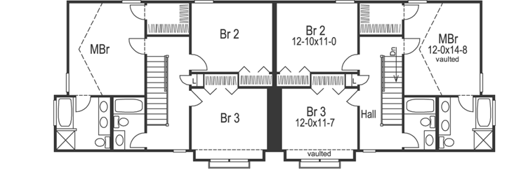 Upper/Second Floor Plan: 77-222