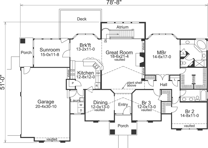 Main Floor Plan: 77-223