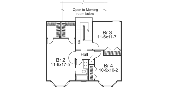 Upper/Second Floor Plan: 77-225