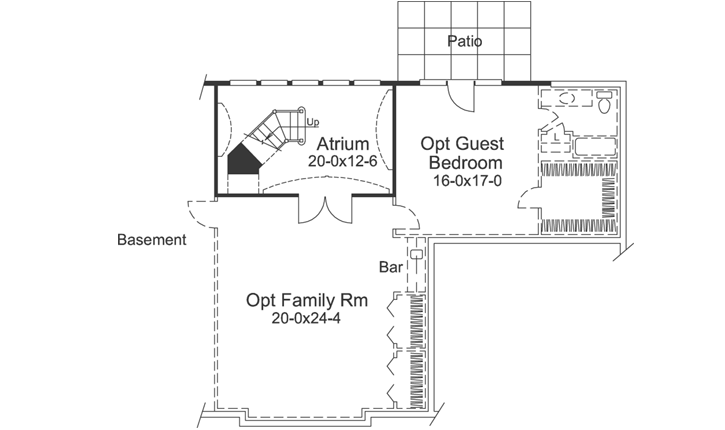 Lower Floor Plan: 77-226