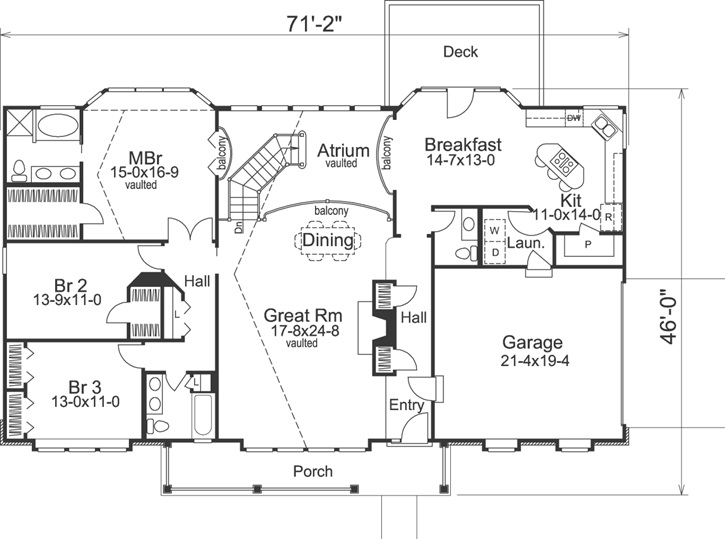 Main Floor Plan: 77-226
