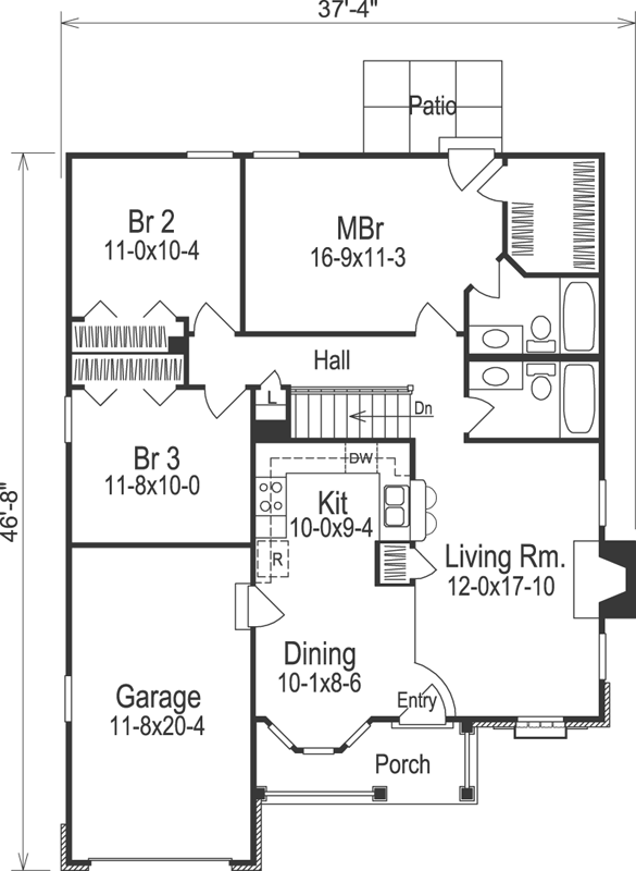 Main Floor Plan: 77-235