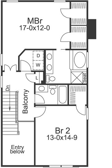 Upper/Second Floor Plan: 77-236