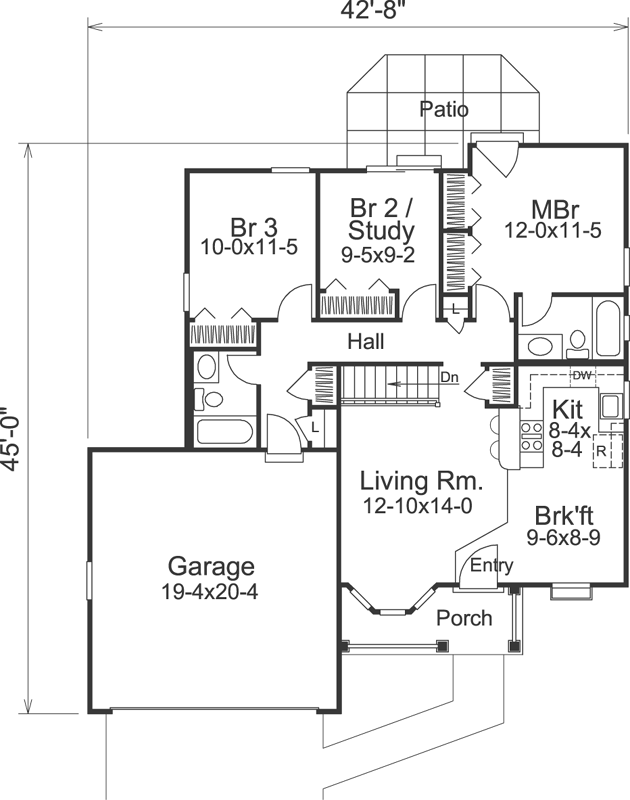 Main Floor Plan: 77-237