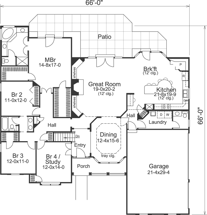 Main Floor Plan: 77-238