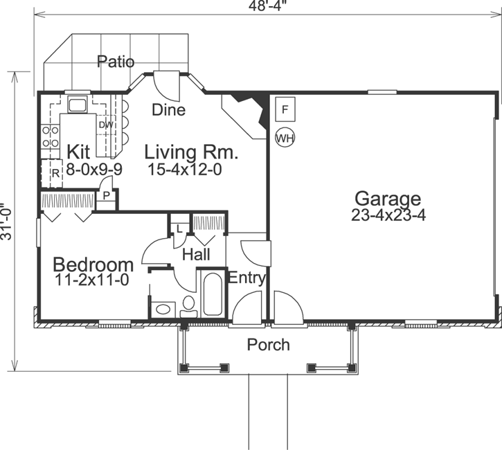 Main Floor Plan: 77-240