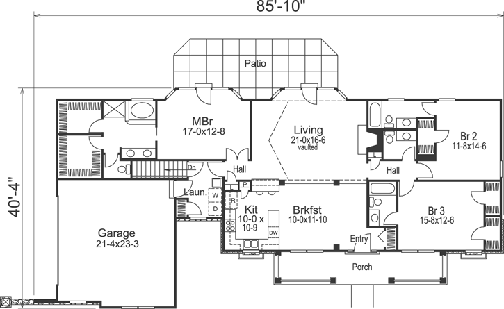 Main Floor Plan: 77-243