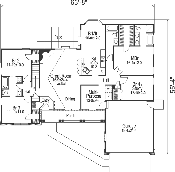 Main Floor Plan: 77-245