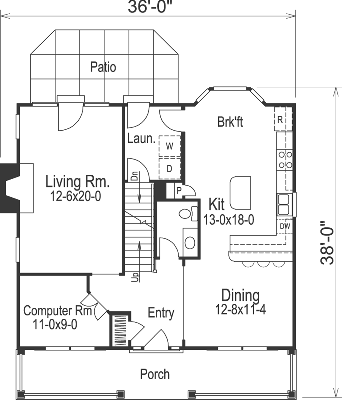 Main Floor Plan: 77-247